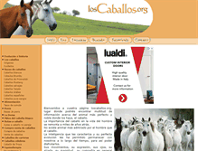 Tablet Screenshot of loscaballos.org